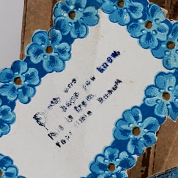 Victorian Antique Vintage Germany Diecut Fold Out Garden Scene Valentines Card - Picture 9 of 16